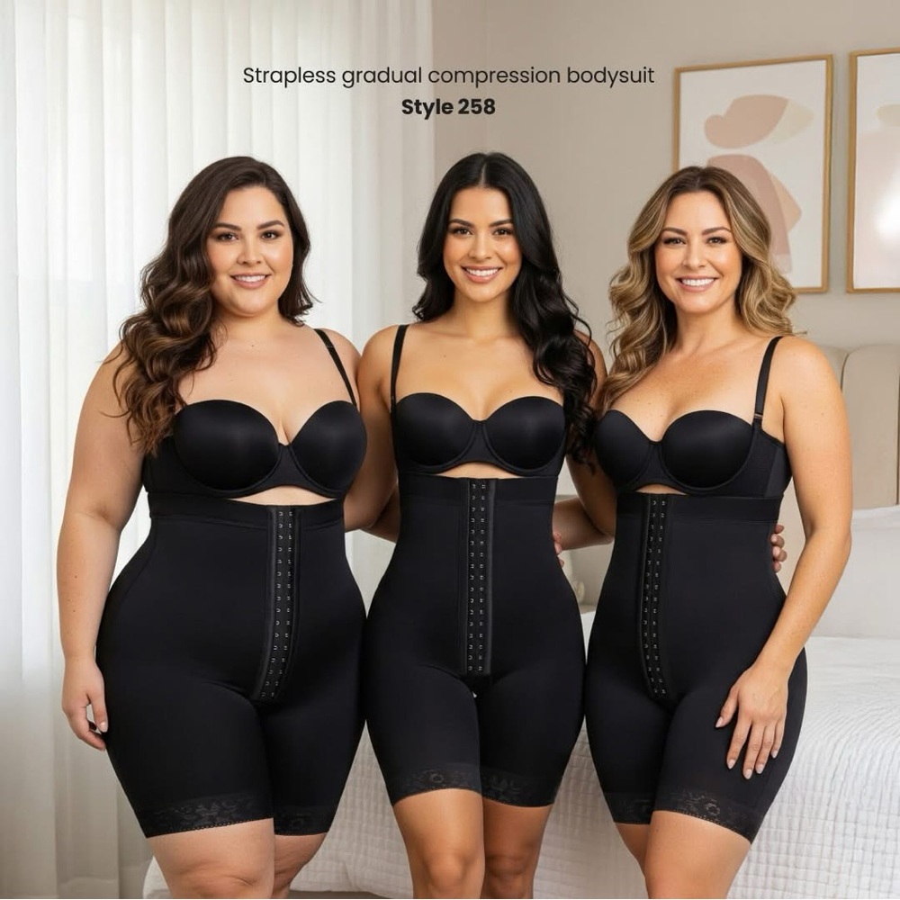 Elegant Black Compression Bodysuit